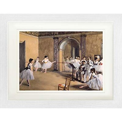 1art1 Edgar Degas Poster Le Foyer De La Danse A L'Opéra De La Rue Le Peletier, 1872 Affiche Encadrée avec Passe-Partout Élégant Images Murales dans Un Cadre Photo 40x30 cm - Publicité 1art1 Edgar Degas Poster Le Foyer De La Danse A L'Opéra De La Rue Le Peletier, 1872 Affiche Encadrée avec Passe-Partout Élégant Images Murales dans Un Cadre Photo 40x30 cm - Publicité