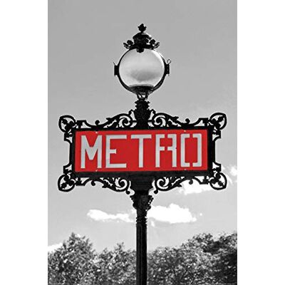 1art1 Paris Poster Candélabre Val D‘Osne, Art Nouveau Station Métro Iéna Affiche Murale 91x61 cm - Publicité 1art1 Paris Poster Candélabre Val D‘Osne, Art Nouveau Station Métro Iéna Affiche Murale 91x61 cm - Publicité