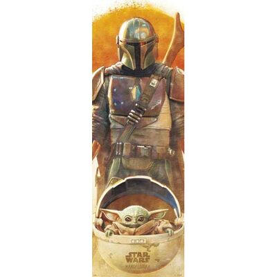 empireposter Poster de porte Star Wars The Mandalorian Mandalorien et Yoda + Poster - Publicité empireposter Poster de porte Star Wars The Mandalorian Mandalorien et Yoda + Poster - Publicité