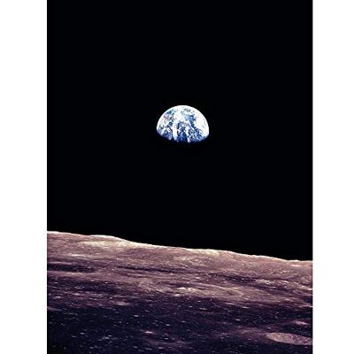 Wee Blue Coo Space Photography Planet Earth Lunar Surface Moon Landscape USA Wall Art Print Mur Décor 30 x 41 cm - Publicité Wee Blue Coo Space Photography Planet Earth Lunar Surface Moon Landscape USA Wall Art Print Mur Décor 30 x 41 cm - Publicité