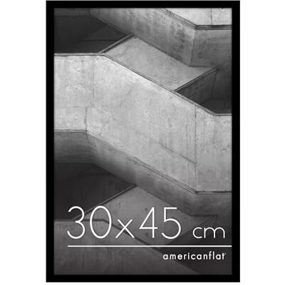 Americanflat Cadre Photo 30x45 cm Noir Cadre 45x30 cm avec Bordure Fine, Plexi Poli, Matériel de Suspension Intégré pour Mur - Publicité Americanflat Cadre Photo 30x45 cm Noir Cadre 45x30 cm avec Bordure Fine, Plexi Poli, Matériel de Suspension Intégré pour Mur - Publicité