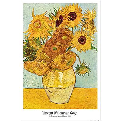 1art1 Vincent Van Gogh Poster Vase avec Douze Tournesols, 1888 Affiche Murale 91x61 cm - Publicité 1art1 Vincent Van Gogh Poster Vase avec Douze Tournesols, 1888 Affiche Murale 91x61 cm - Publicité