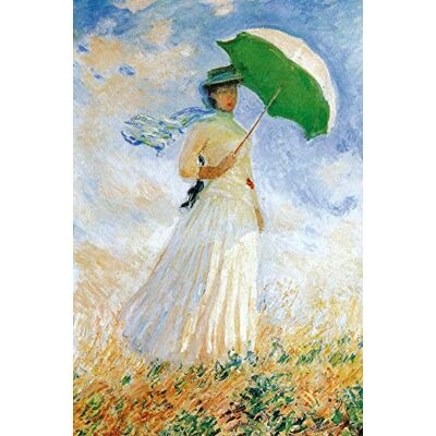 1art1 Claude Monet Posters XXL La Femme à L'Ombrelle Tournée à Droite, 1886 Affiche 120x80 cm - Publicité 1art1 Claude Monet Posters XXL La Femme à L'Ombrelle Tournée à Droite, 1886 Affiche 120x80 cm - Publicité