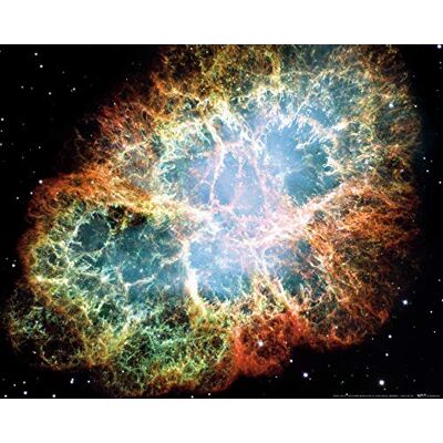 1art1 Espace Et Univers Poster Nébuleuse du Crabe, Après La Supernova Affiche Reproduction 50x40 cm - Publicité 1art1 Espace Et Univers Poster Nébuleuse du Crabe, Après La Supernova Affiche Reproduction 50x40 cm - Publicité