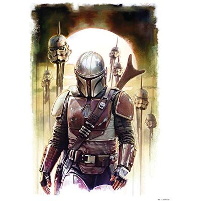 Komar Star Wars WB-SW-016 Tableau mural Mandalorian Impaler Décoration Poster Impression d'art 50 x 70 cm 50 x 70 cm - Publicité Komar Star Wars WB-SW-016 Tableau mural Mandalorian Impaler Décoration Poster Impression d'art 50 x 70 cm 50 x 70 cm - Publicité