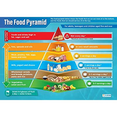 Daydream Education Pyramide alimentaire Affiches scientifiques Papier brillant mesurant 850 mm x 594 mm (A1) Tableaux scientifiques pour la salle de classe - Publicité Daydream Education Pyramide alimentaire Affiches scientifiques Papier brillant mesurant 850 mm x 594 mm (A1) Tableaux scientifiques pour la salle de classe - Publicité