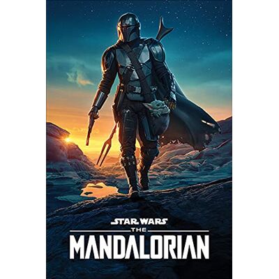 1art1 Star Wars Poster The Mandalorian Nightfall Affiche Murale 91x61 cm - Publicité 1art1 Star Wars Poster The Mandalorian Nightfall Affiche Murale 91x61 cm - Publicité