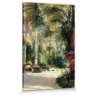 1art1 Carl Blechen Poster Impression sur Toile Palmeraie De l'île Aux Paons à Potsdam, 1832 Affiche Murale XXL Encadrée Tendue sur Cadre en Bois Tableau 120x80 cm - Publicité 1art1 Carl Blechen Poster Impression sur Toile Palmeraie De l'île Aux Paons à Potsdam, 1832 Affiche Murale XXL Encadrée Tendue sur Cadre en Bois Tableau 120x80 cm - Publicité