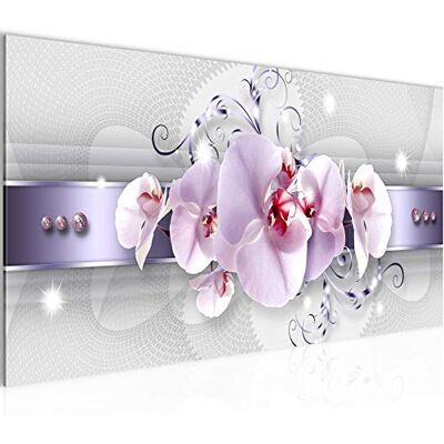 Tableau Decoration Murale Fleurs Orchidée 1 Partie Moderne Toile Non tissée Salon Salle Abstrait Gris Violet 007912a - Publicité Tableau Decoration Murale Fleurs Orchidée 1 Partie Moderne Toile Non tissée Salon Salle Abstrait Gris Violet 007912a - Publicité