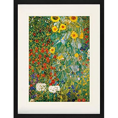 1art1 Gustav Klimt Poster Jardin De Campagne avec des Tournesols, 1905-06 Affiche Encadrée avec Passe-Partout Élégant Images Murales dans Un Cadre Photo 80x60 cm - Publicité 1art1 Gustav Klimt Poster Jardin De Campagne avec des Tournesols, 1905-06 Affiche Encadrée avec Passe-Partout Élégant Images Murales dans Un Cadre Photo 80x60 cm - Publicité