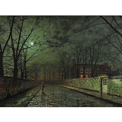 Wee Blue Coo John Atkinson Grimshaw Moonlit Street Old Master Painting Wall Art Print Mur Décor 30 x 41 cm - Publicité Wee Blue Coo John Atkinson Grimshaw Moonlit Street Old Master Painting Wall Art Print Mur Décor 30 x 41 cm - Publicité