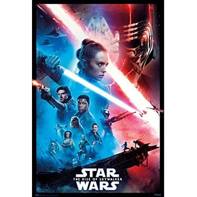 empireposter Star Wars EP 9 One Sheet Poster Taille 61 x 91,5 cm + 1 paquet Tesa Powerstrips – Contenu : 20 pièces - Publicité empireposter Star Wars EP 9 One Sheet Poster Taille 61 x 91,5 cm + 1 paquet Tesa Powerstrips – Contenu : 20 pièces - Publicité