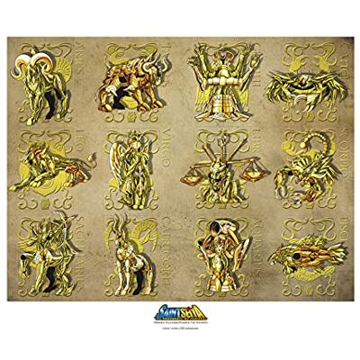 ABYstyle SAINT SEIYA Collector Artprint "Gold Clothes" (50x40cm) - Publicité ABYstyle SAINT SEIYA Collector Artprint "Gold Clothes" (50x40cm) - Publicité
