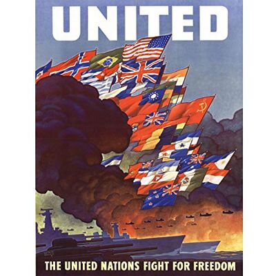 Wee Blue Coo Prints Propaganda WWII War Allies United Nations Fight Freedom Fine Art Print Poster 30x40cm La Propagande 2eme Guerre Mondiale Guerre Uni Bats toi Impression d'art Affiche - Publicité Wee Blue Coo Prints Propaganda WWII War Allies United Nations Fight Freedom Fine Art Print Poster 30x40cm La Propagande 2eme Guerre Mondiale Guerre Uni Bats toi Impression d'art Affiche - Publicité