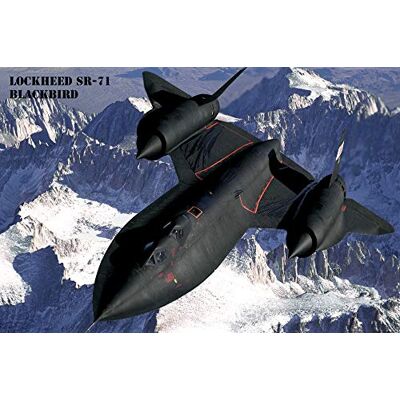1art1 Avions De Combat Poster Lockheed SR-71 Blackbird sur La Sierra Nevada Affiche Murale 91x61 cm - Publicité 1art1 Avions De Combat Poster Lockheed SR-71 Blackbird sur La Sierra Nevada Affiche Murale 91x61 cm - Publicité