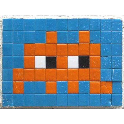 Wee Blue Coo Pixel Monster Space Vader Orange Tiles Wall Art Print Mur Décor 30 x 41 cm - Publicité Wee Blue Coo Pixel Monster Space Vader Orange Tiles Wall Art Print Mur Décor 30 x 41 cm - Publicité