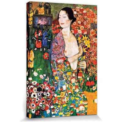 1art1 Gustav Klimt Poster Impression sur Toile La Danseuse, 1916 Affiche Murale XXL Encadrée Tendue sur Cadre en Bois Tableau 120x80 cm - Publicité 1art1 Gustav Klimt Poster Impression sur Toile La Danseuse, 1916 Affiche Murale XXL Encadrée Tendue sur Cadre en Bois Tableau 120x80 cm - Publicité