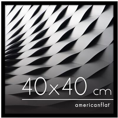 Americanflat Cadre Photo 40x40 cm Noir Cadre 40x40 cm avec Bordure Fine, Plexi Poli, Matériel de Suspension Intégré pour Mur - Publicité Americanflat Cadre Photo 40x40 cm Noir Cadre 40x40 cm avec Bordure Fine, Plexi Poli, Matériel de Suspension Intégré pour Mur - Publicité