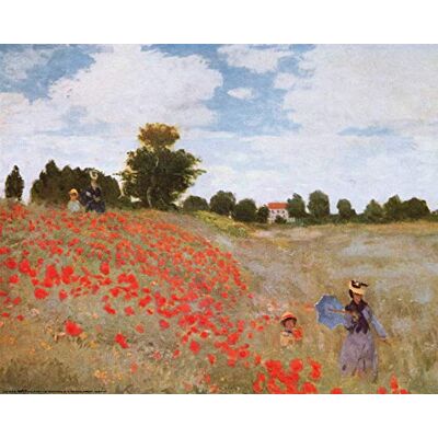 1art1 Claude Monet Poster Les Coquelicots, 1873 Affiche Reproduction 50x40 cm - Publicité 1art1 Claude Monet Poster Les Coquelicots, 1873 Affiche Reproduction 50x40 cm - Publicité