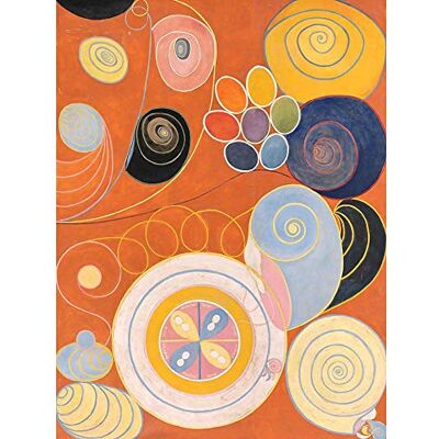 Wee Blue Coo Modern Hilma AF Klint Abstract Painting Wall Art Print Mur Décor 30 x 41 cm - Publicité Wee Blue Coo Modern Hilma AF Klint Abstract Painting Wall Art Print Mur Décor 30 x 41 cm - Publicité