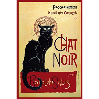 1art1 Theophile Alexandre Steinlen Posters XXL Chat Noir Affiche 120x80 cm - Publicité 1art1 Theophile Alexandre Steinlen Posters XXL Chat Noir Affiche 120x80 cm - Publicité