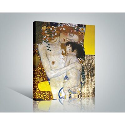 1art1 Gustav Klimt Poster Impression sur Toile Trois Âges De La Femme, Détail Affiche Murale XXL Encadrée Tendue sur Cadre en Bois Tableau 50x40 cm - Publicité 1art1 Gustav Klimt Poster Impression sur Toile Trois Âges De La Femme, Détail Affiche Murale XXL Encadrée Tendue sur Cadre en Bois Tableau 50x40 cm - Publicité