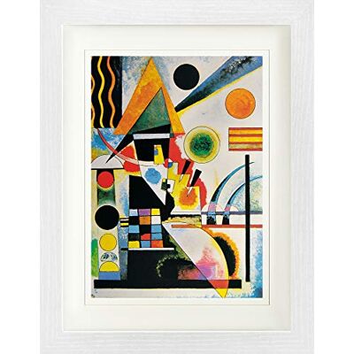 1art1 Vassily Kandinsky Poster Balancement, 1925 Affiche Encadrée avec Passe-Partout Élégant Images Murales dans Un Cadre Photo 40x30 cm - Publicité 1art1 Vassily Kandinsky Poster Balancement, 1925 Affiche Encadrée avec Passe-Partout Élégant Images Murales dans Un Cadre Photo 40x30 cm - Publicité