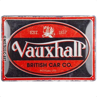ART Plaque rétro, 20 x 30 cm, Vauxhall – Vintage Oval – Idée de Cadeau pour Fans de Vauxhall, en métal, Design Vintage - Publicité ART Plaque rétro, 20 x 30 cm, Vauxhall – Vintage Oval – Idée de Cadeau pour Fans de Vauxhall, en métal, Design Vintage - Publicité