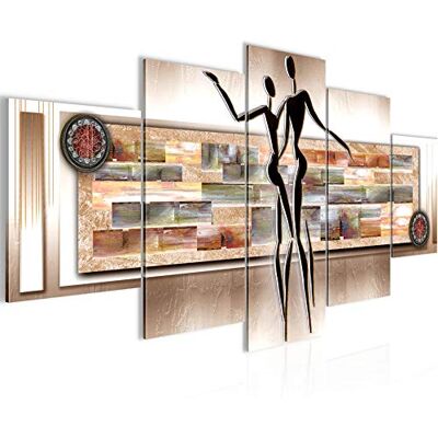 Tableau Abstrait Les Figures 200 x 100 cm 5 Parties XXL Decoration Murale Dessin Pliant Noir 302351a - Publicité Tableau Abstrait Les Figures 200 x 100 cm 5 Parties XXL Decoration Murale Dessin Pliant Noir 302351a - Publicité