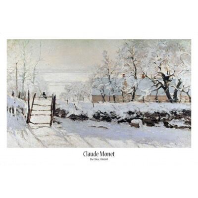 1art1 Claude Monet Poster La Pie, 1868-69 Affiche Murale 91x61 cm - Publicité 1art1 Claude Monet Poster La Pie, 1868-69 Affiche Murale 91x61 cm - Publicité
