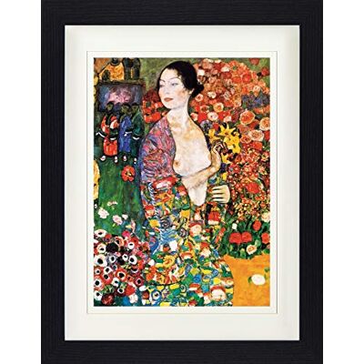 1art1 Gustav Klimt Poster La Danseuse, 1916 Affiche Encadrée avec Passe-Partout Élégant Images Murales dans Un Cadre Photo 40x30 cm - Publicité 1art1 Gustav Klimt Poster La Danseuse, 1916 Affiche Encadrée avec Passe-Partout Élégant Images Murales dans Un Cadre Photo 40x30 cm - Publicité
