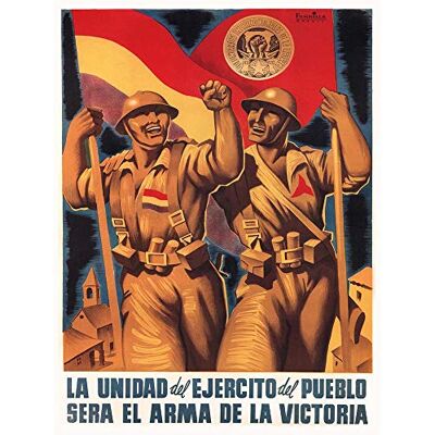 Wee Blue Coo War Spanish Civil Ternational Brigade Republican Spain Wall Art Print Mur Décor 30 x 41 cm - Publicité Wee Blue Coo War Spanish Civil Ternational Brigade Republican Spain Wall Art Print Mur Décor 30 x 41 cm - Publicité