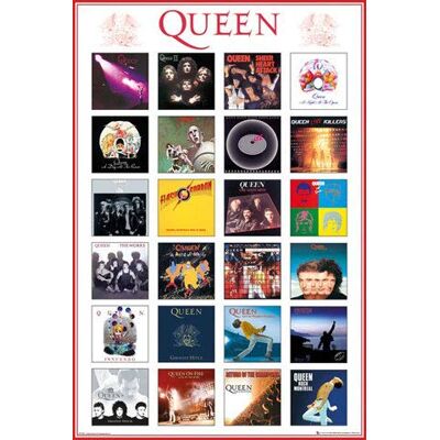 empireposter Queen – Poster – Covers – Bravado + poster - Publicité empireposter Queen – Poster – Covers – Bravado + poster - Publicité