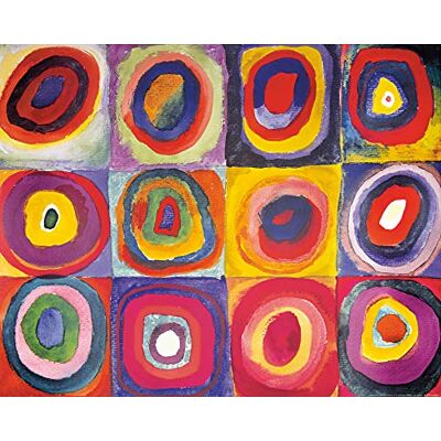 1art1 Vassily Kandinsky Poster Étude De Couleurs, Carrés Et Ronds Concentriques, 1913 Affiche Reproduction 50x40 cm - Publicité 1art1 Vassily Kandinsky Poster Étude De Couleurs, Carrés Et Ronds Concentriques, 1913 Affiche Reproduction 50x40 cm - Publicité