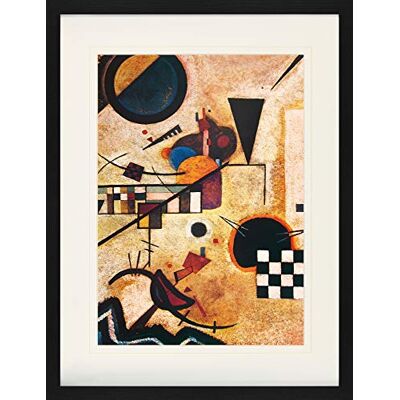 1art1 Vassily Kandinsky Poster Accords Opposés, 1924 Affiche Encadrée avec Passe-Partout Élégant Images Murales dans Un Cadre Photo 80x60 cm - Publicité 1art1 Vassily Kandinsky Poster Accords Opposés, 1924 Affiche Encadrée avec Passe-Partout Élégant Images Murales dans Un Cadre Photo 80x60 cm - Publicité