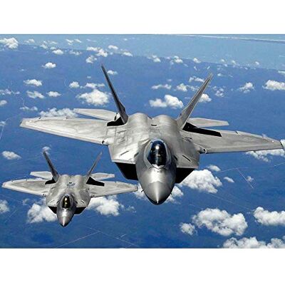 Wee Blue Coo Military Air Plane Fighter Jet F22 Raptor Tyndall Wall Art Print Mur Décor 30 x 41 cm - Publicité Wee Blue Coo Military Air Plane Fighter Jet F22 Raptor Tyndall Wall Art Print Mur Décor 30 x 41 cm - Publicité