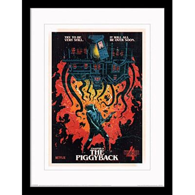 Pyramid Poster Stranger Things avec bordure et cadre noir (chapitre 9 – The Piggyback) 30 cm x 40 cm et décoration murale Stranger Things – Produit officiel Stranger Things - Publicité Pyramid Poster Stranger Things avec bordure et cadre noir (chapitre 9 – The Piggyback) 30 cm x 40 cm et décoration murale Stranger Things – Produit officiel Stranger Things - Publicité