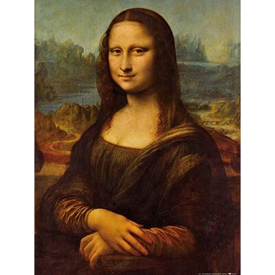 1art1 Leonardo Da Vinci Poster La Joconde, Mona Lisa, 1503–1506 Affiche Reproduction 80x60 cm - Publicité 1art1 Leonardo Da Vinci Poster La Joconde, Mona Lisa, 1503–1506 Affiche Reproduction 80x60 cm - Publicité