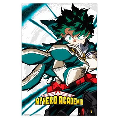 Grupo Erik Poster My Hero Academia Izuku Midoriya Deco Maison 61x91,5 cm Grand Format Decoration Murale, Affiche Décorative, Affiche Animé - Publicité Grupo Erik Poster My Hero Academia Izuku Midoriya Deco Maison 61x91,5 cm Grand Format Decoration Murale, Affiche Décorative, Affiche Animé - Publicité