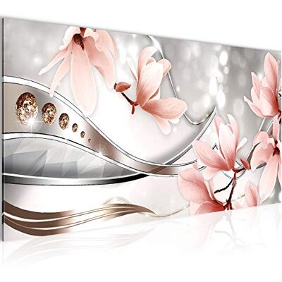 Tableau Decoration Murale Fleurs Magnolia 1 Partie Moderne Toile non tissée Salon Salle Abstrait Rose Gris 207212a - Publicité Tableau Decoration Murale Fleurs Magnolia 1 Partie Moderne Toile non tissée Salon Salle Abstrait Rose Gris 207212a - Publicité
