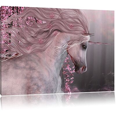 Pixxprint Merveilleuse Licorne Photo sur Toile Taille: 100x70 cm Peinture Murale Art Print prêt Couvert - Publicité Pixxprint Merveilleuse Licorne Photo sur Toile Taille: 100x70 cm Peinture Murale Art Print prêt Couvert - Publicité