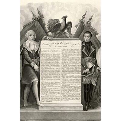 1art1 France Poster Constitution De La République Française, 22 Août 1795 Affiche Murale 91x61 cm - Publicité 1art1 France Poster Constitution De La République Française, 22 Août 1795 Affiche Murale 91x61 cm - Publicité