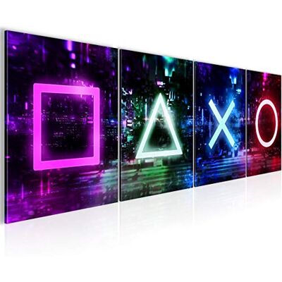 ART Tableau Decoration Murale Gamer Chambre des Enfants Teenager Salle de Jeux Noir Moderne 038846a - Publicité ART Tableau Decoration Murale Gamer Chambre des Enfants Teenager Salle de Jeux Noir Moderne 038846a - Publicité