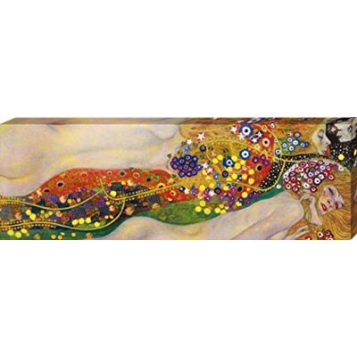 1art1 Gustav Klimt Poster Impression sur Toile Serpents d'eau II, 1904–1907 Affiche Murale XXL Encadrée Tendue sur Cadre en Bois Tableau 120x40 cm - Publicité 1art1 Gustav Klimt Poster Impression sur Toile Serpents d'eau II, 1904–1907 Affiche Murale XXL Encadrée Tendue sur Cadre en Bois Tableau 120x40 cm - Publicité