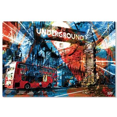 Hexoa Tableau Affiche Illustration Graffiti London Alu Made in France - Publicité Hexoa Tableau Affiche Illustration Graffiti London Alu Made in France - Publicité
