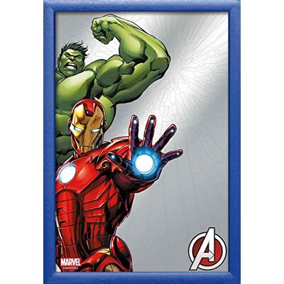 empireposter Marvel – IRON MAN et Hulk – Miroir imprimé avec cadre en plastique façon bois – Miroir – 20 x 30 cm - Publicité empireposter Marvel – IRON MAN et Hulk – Miroir imprimé avec cadre en plastique façon bois – Miroir – 20 x 30 cm - Publicité