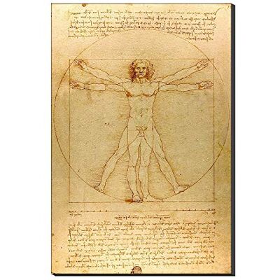 Annick Goutal Homme De Vitruve De Léonard De Vinci Sur Toile Reproduction Artistique Sur Toile Peinte à La Peinture De Grande Qualité Reproduction Imprimée Sur Du Papier Peint Pour Toiles (40_x_60_cm) - Publicité Annick Goutal Homme De Vitruve De Léonard De Vinci Sur Toile Reproduction Artistique Sur Toile Peinte à La Peinture De Grande Qualité Reproduction Imprimée Sur Du Papier Peint Pour Toiles (40_x_60_cm) - Publicité