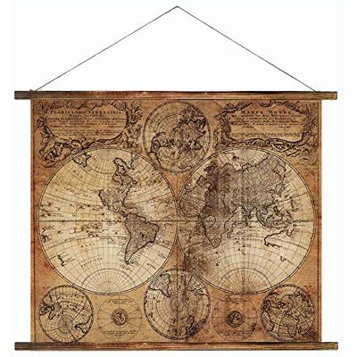 Annick Goutal Affiche Suspendue de Mur en Bois, Peinture de Carte du Monde Vintage, décoration de la Maison, décoration HD Art Mural (28.74 '' X 40.55 '' / 73cm * 103cm) - Publicité Annick Goutal Affiche Suspendue de Mur en Bois, Peinture de Carte du Monde Vintage, décoration de la Maison, décoration HD Art Mural (28.74 '' X 40.55 '' / 73cm * 103cm) - Publicité