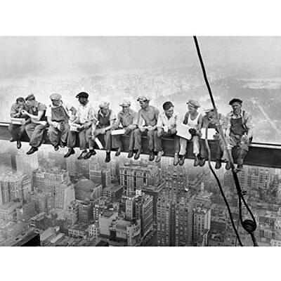 ART Lunch Atop à Skyscraper New York 1932 Grand Poster Mural Imprimé Papier Épais 18X24 LFPDG5082 - Publicité ART Lunch Atop à Skyscraper New York 1932 Grand Poster Mural Imprimé Papier Épais 18X24 LFPDG5082 - Publicité