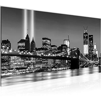 Tableau Decoration Murale New York City 1 Partie Moderne Toile non tissée Salon Salle Pont Noir Et Blanc 007012c - Publicité Tableau Decoration Murale New York City 1 Partie Moderne Toile non tissée Salon Salle Pont Noir Et Blanc 007012c - Publicité
